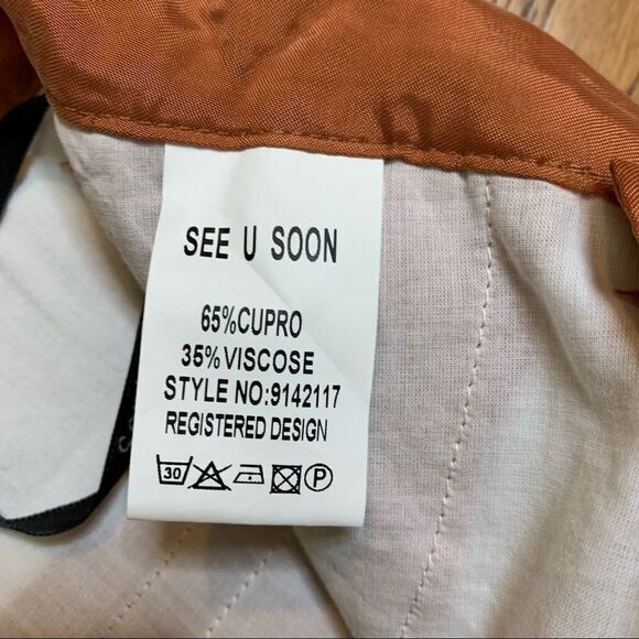 anthropologie-see U Soon Terracotta Shorts - Picture 8 of 11